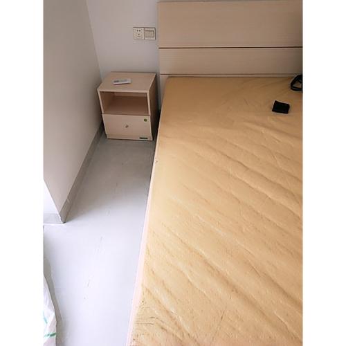 5米人造板床 卧室成套家具床 床头柜 床垫组合106302高清大图|实物图