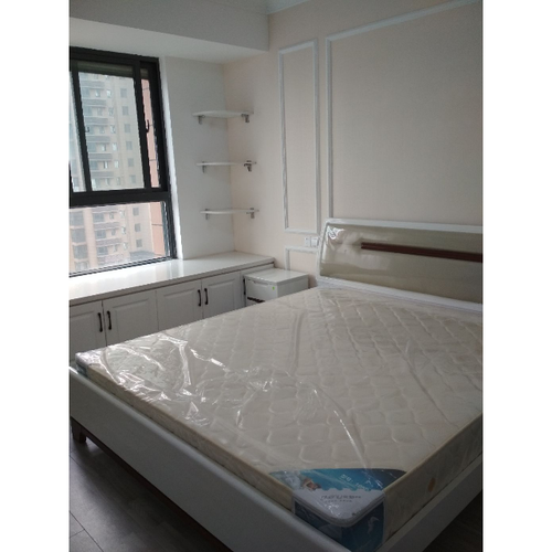 卧室双人床简约现代板式床人造板 床头柜106305高箱高清大图|实物图